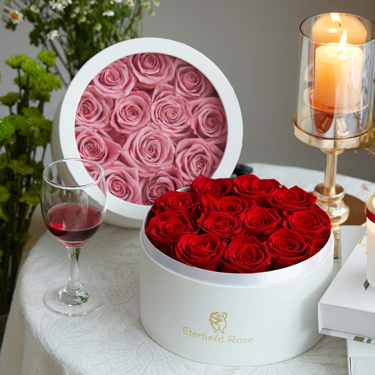 12 Preserved Rose in a Box Real Roses That Last a Year elegantly Preserved Flowers 