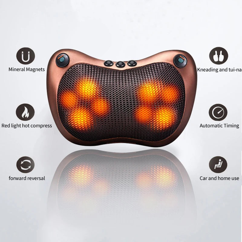 Neck Massager Massage Pillow 8-12-18 Massage Balls Relax Muscles and Relieve Neck Pain Small Massager